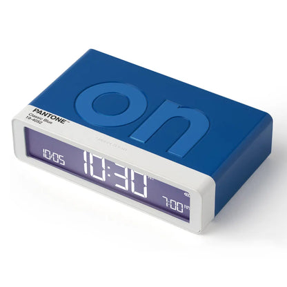 Lexon Flip Classic Reversible Alarm Clock PANTONE - Classic Blue - Image 3
