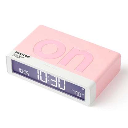 Lexon Flip Classic Reversible Alarm Clock PANTONE - Rose Pink - Image 4