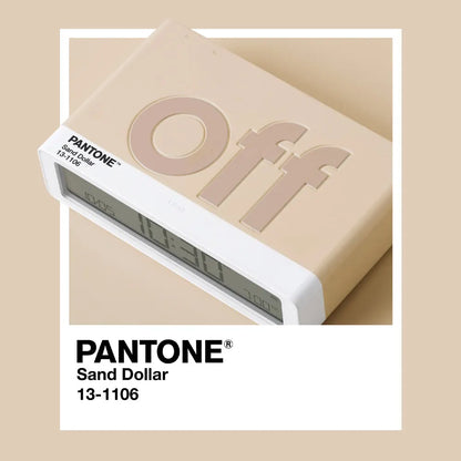Lexon Flip Classic Reversible Alarm Clock PANTONE - Sand - Image 6