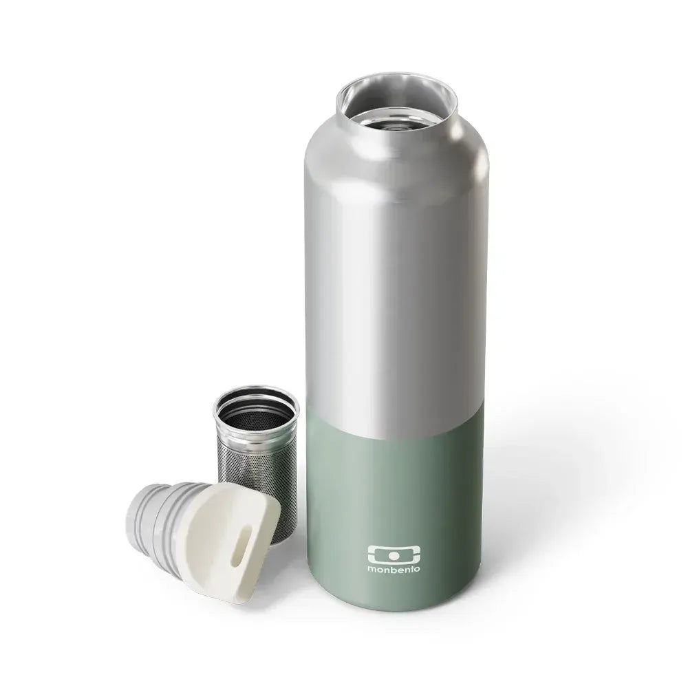 Monbento MB Steel Insulated Bottle - Green Natural - Image 3