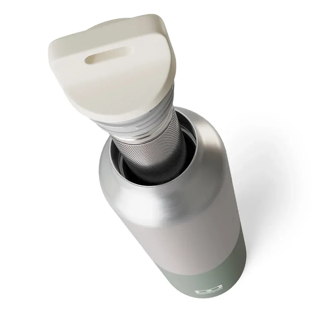 Monbento MB Steel Insulated Bottle - Green Natural - Image 4