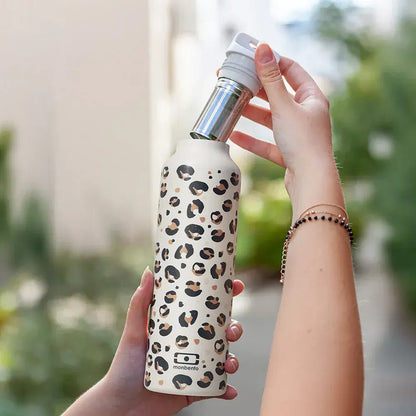 Monbento MB Steel Insulated Bottle - Graphic Leopard - Image 2