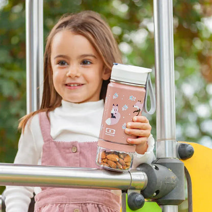 Monbento Twisty Kids Water Bottle with Snack Container-  Fox - Image 5
