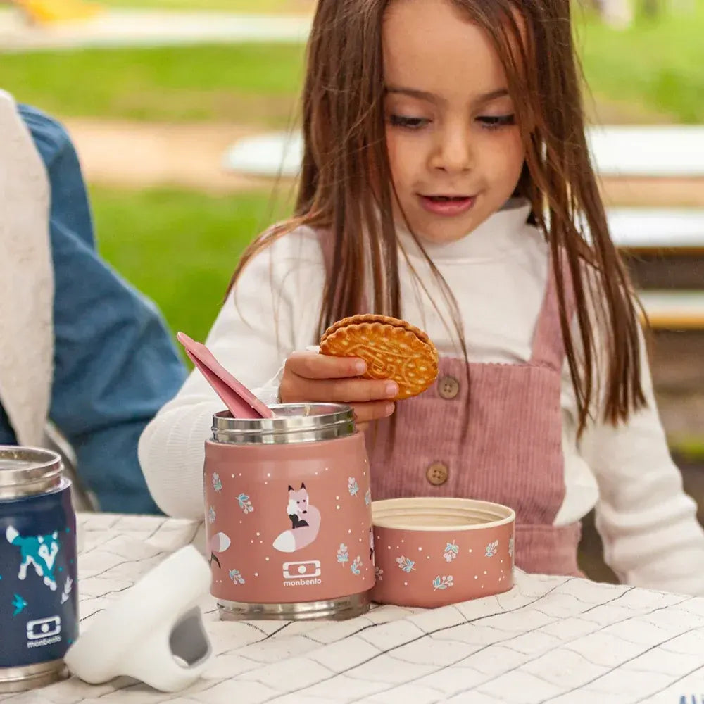 Monbento Handy Kids Insulated Lunch Box with Compartments - Fox - Image 2