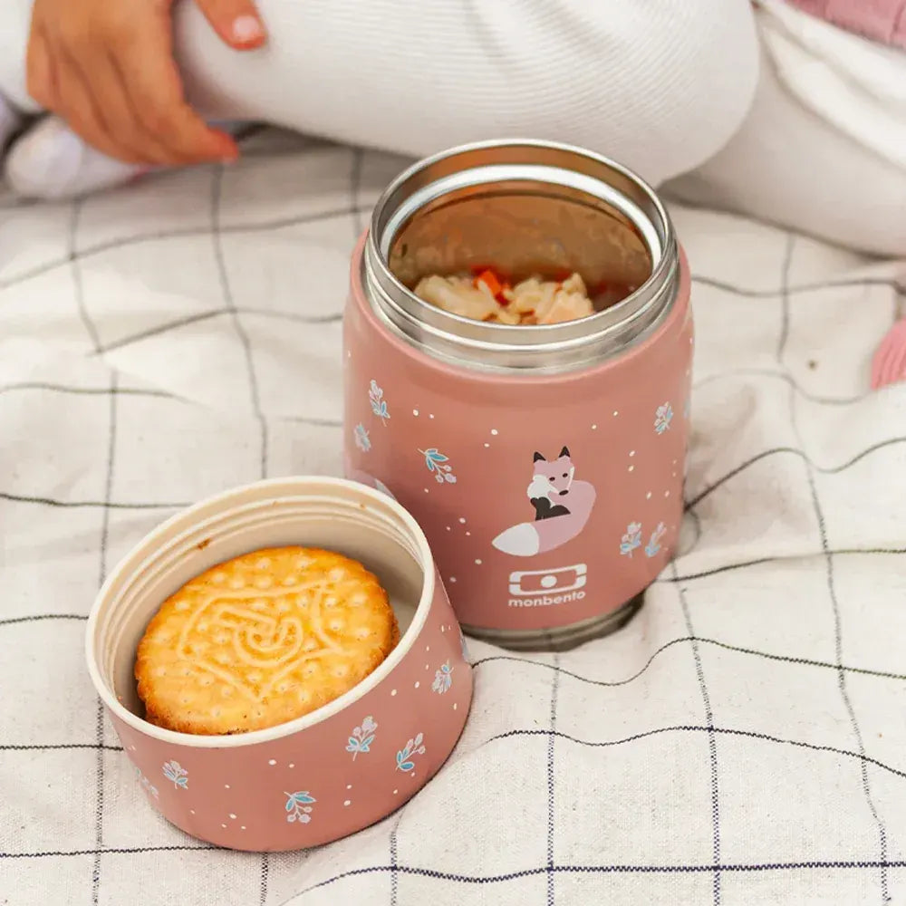 Monbento Handy Kids Insulated Lunch Box with Compartments - Fox - Image 4