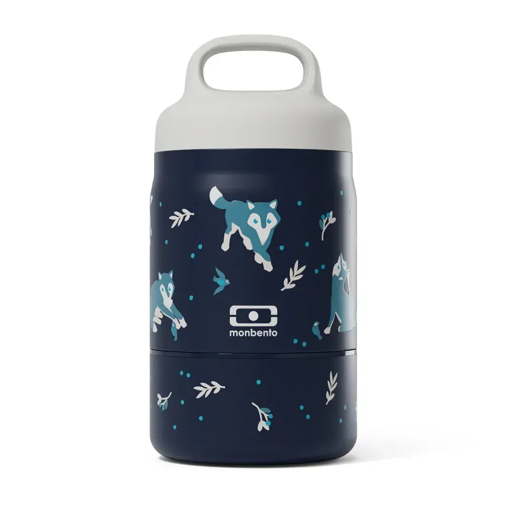 Monbento Handy Kids Insulated Lunch Box with Compartments - Wolf
