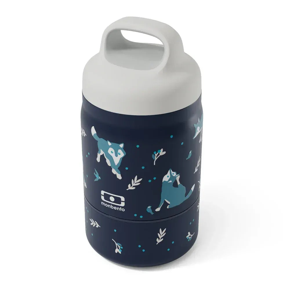 Monbento Handy Kids Insulated Lunch Box with Compartments - Wolf - Image 5