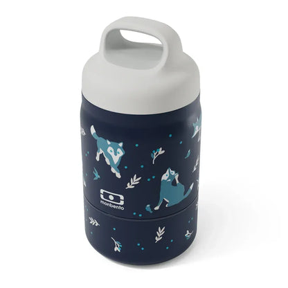 Monbento Handy Kids Insulated Lunch Box with Compartments - Wolf - Image 5