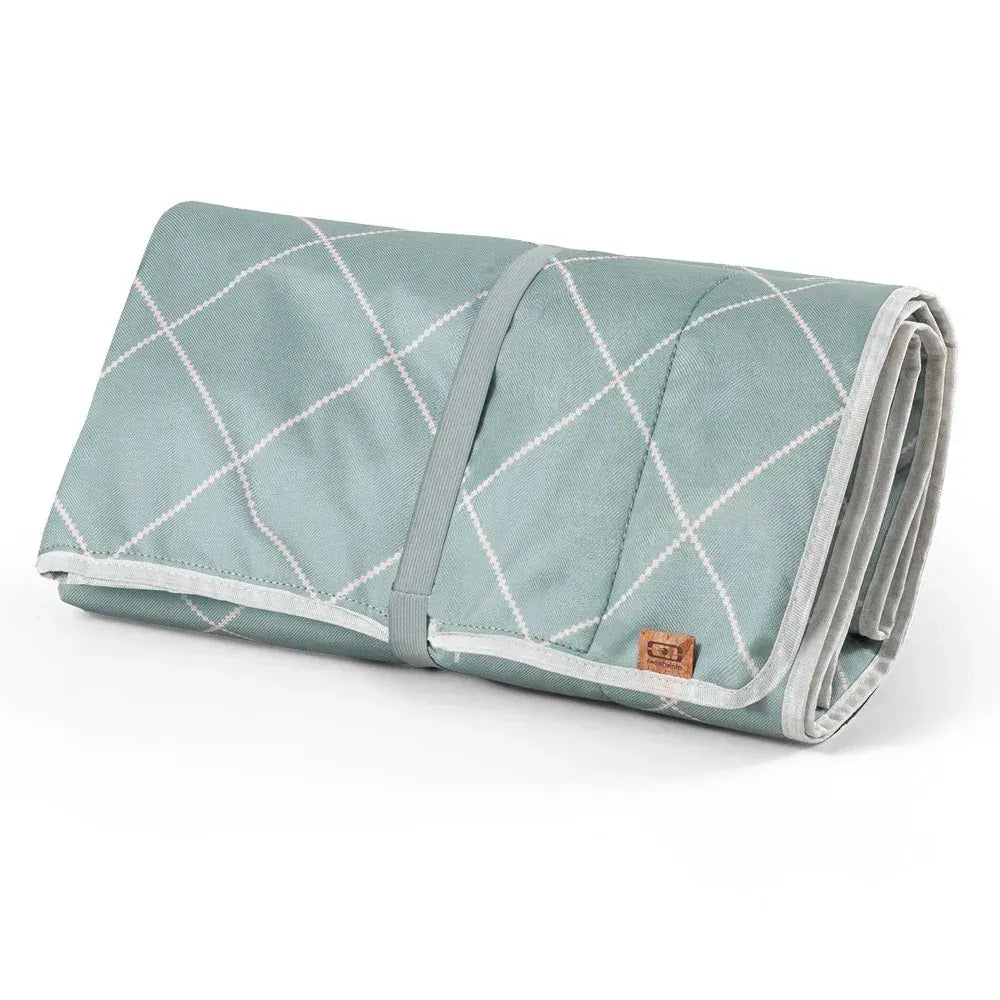 Monbento Waterproof Picnic Blanket for Outdoor Meals - Green Natural - Image 3