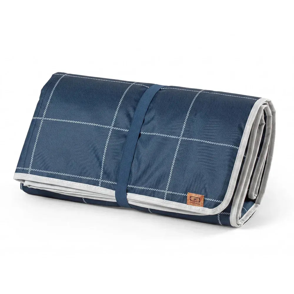 Monbento Waterproof Picnic Blanket for Outdoor Meals - Blue Natural - Image 3