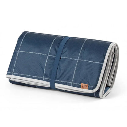 Monbento Waterproof Picnic Blanket for Outdoor Meals - Blue Natural - Image 3