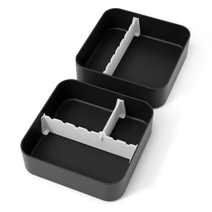Monbento Flex - The 2 Compartment Lunch Box with Cutlery - Black Onyx - Image 5