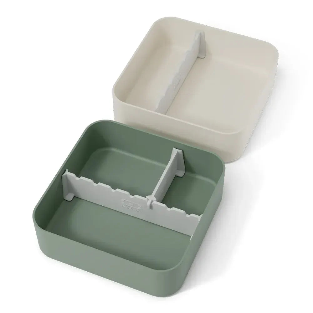 Monbento Flex - The 2 Compartment Lunch Box with Cutlery - Green Natural - Image 5