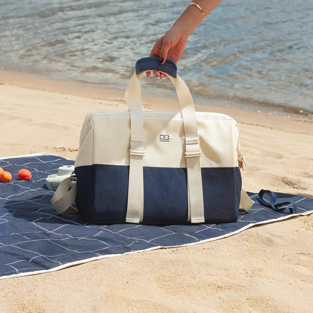 Monbento Escape - The XXL Insulated Bag For All Your Outings - Blue Natural - Image 2