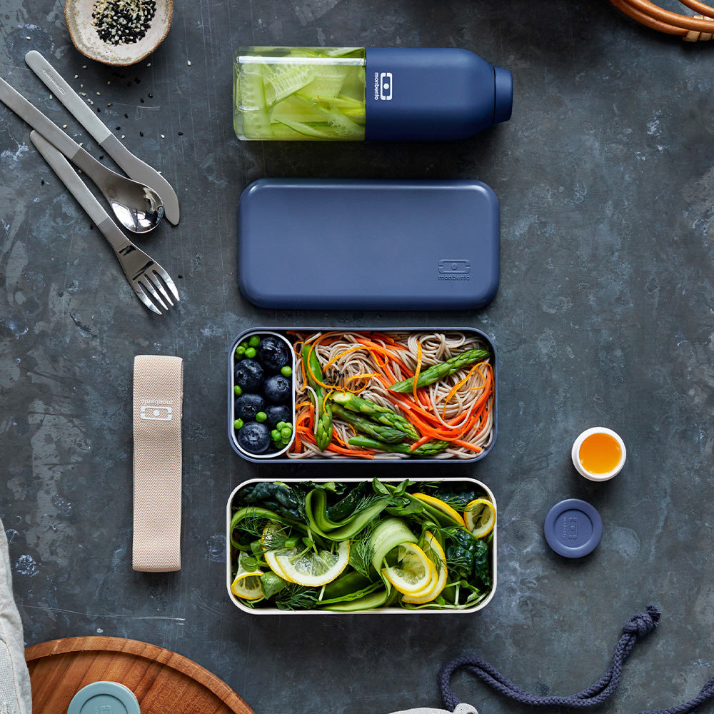 Monbento MB Original Bento Box - Blue Natural - Image 2