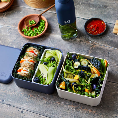 Monbento Mb Square Bento Box - Blue Natural - Image 2