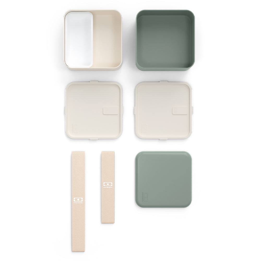 Monbento Mb Square Bento Box - Bi-Colour Green - Image 5