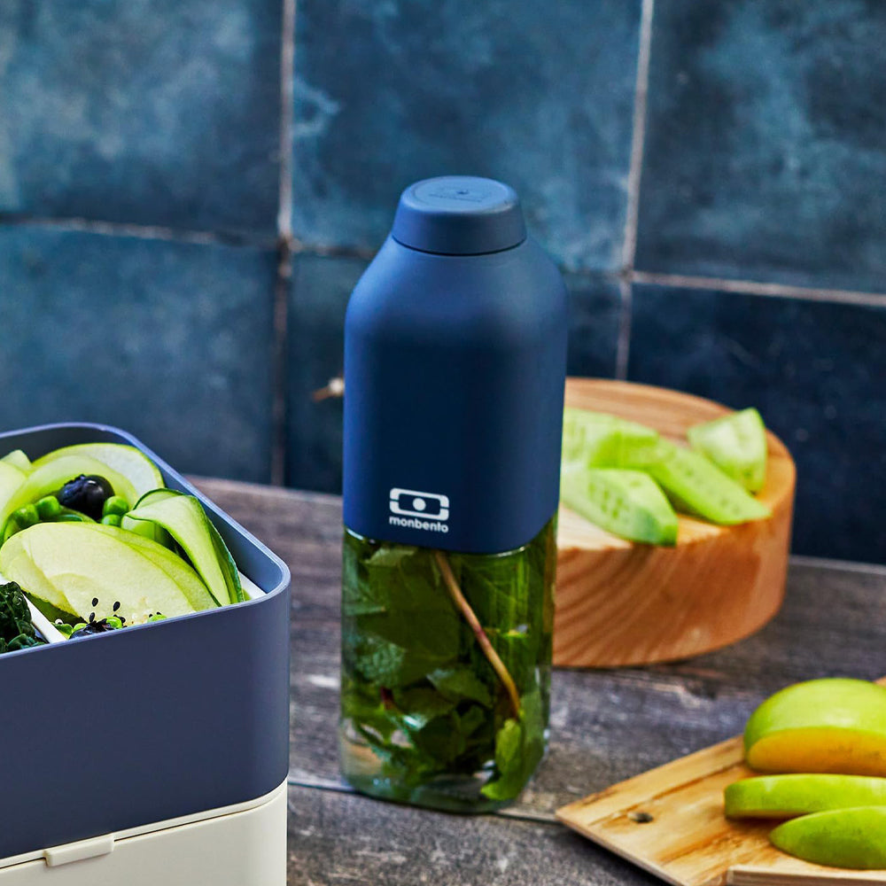 Monbento Mb Positive M Reusable Water Bottle - Blue Infinity - Image 2