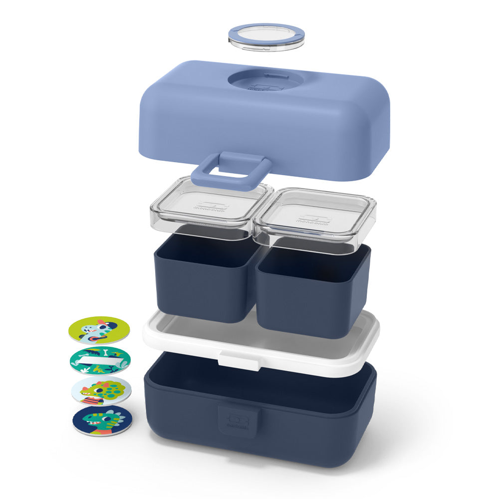 Monbento Mb Tresor Kids Bento Box - Blue Infinity - Image 3