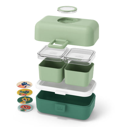 Monbento Mb Tresor Kids Bento Box - Green Forest - Image 3
