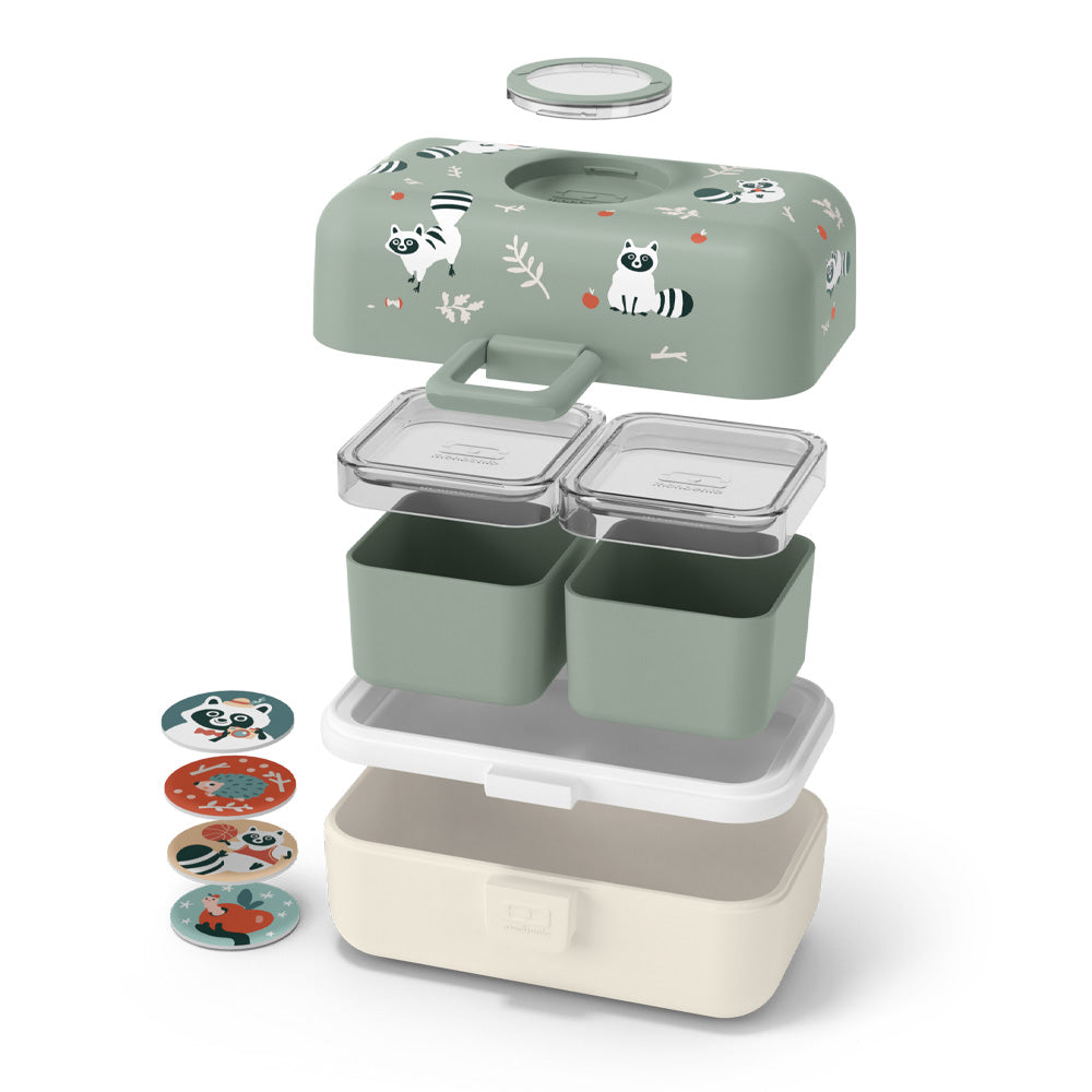 Monbento Mb Tresor Kids Bento Box - Raccoon - Image 3