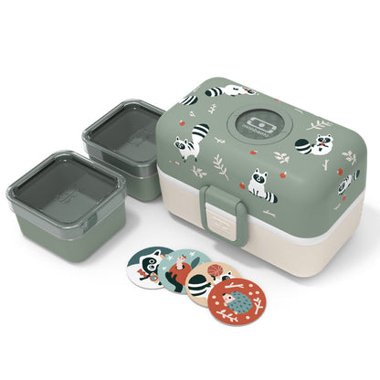 Monbento Mb Tresor Kids Bento Box - Raccoon - Image 5