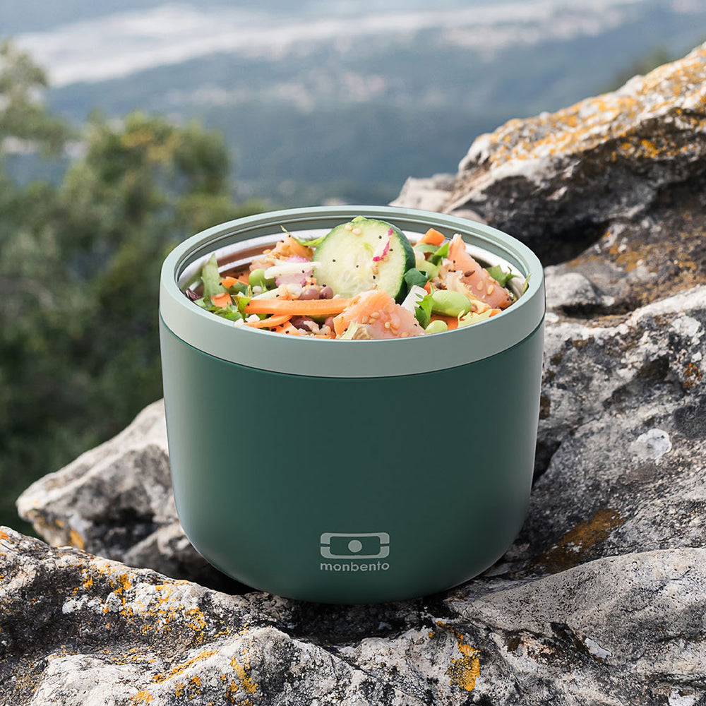 Monbento Mb Element Insulated Bento Box - Bi-Colour Green - Image 2