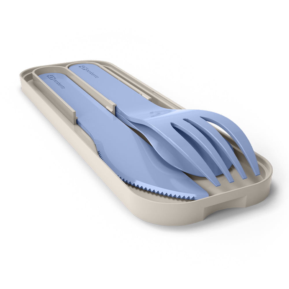 Monbento Mb Pocket Plastic Cutlery Set - Colour Blue Infinity - Image 3