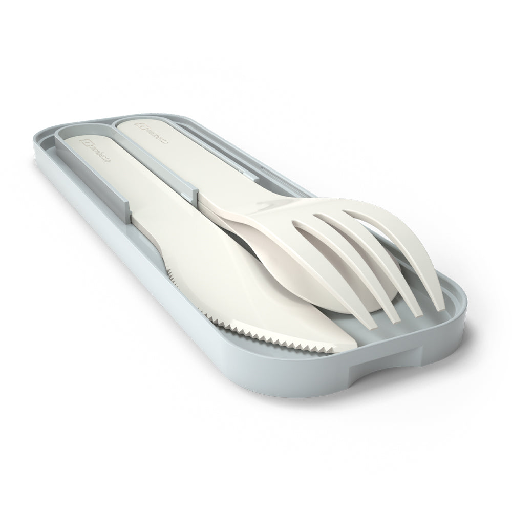 Monbento Mb Pocket Plastic Cutlery Set - Colour Natural - Image 3