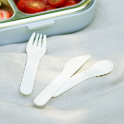 Monbento Mb Pocket Plastic Cutlery Set - Colour Natural - Image 4