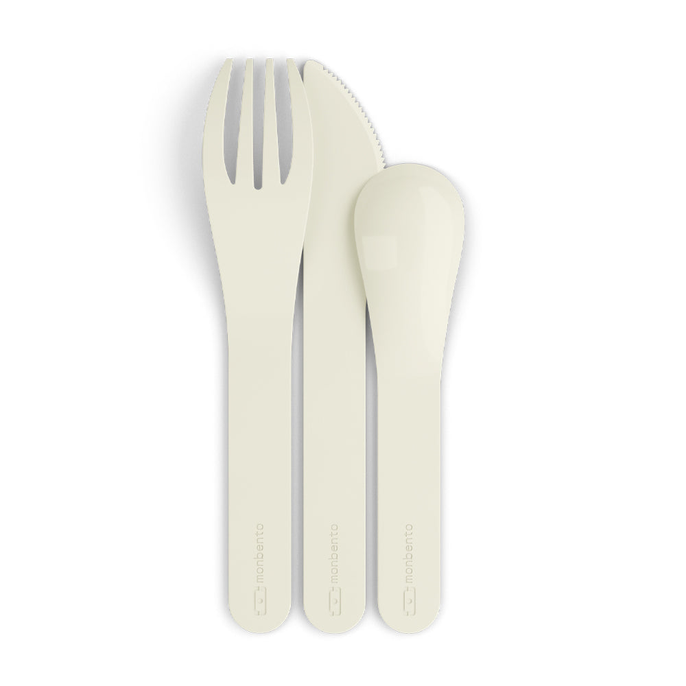 Monbento Mb Pocket Plastic Cutlery Set - Colour Natural - Image 5