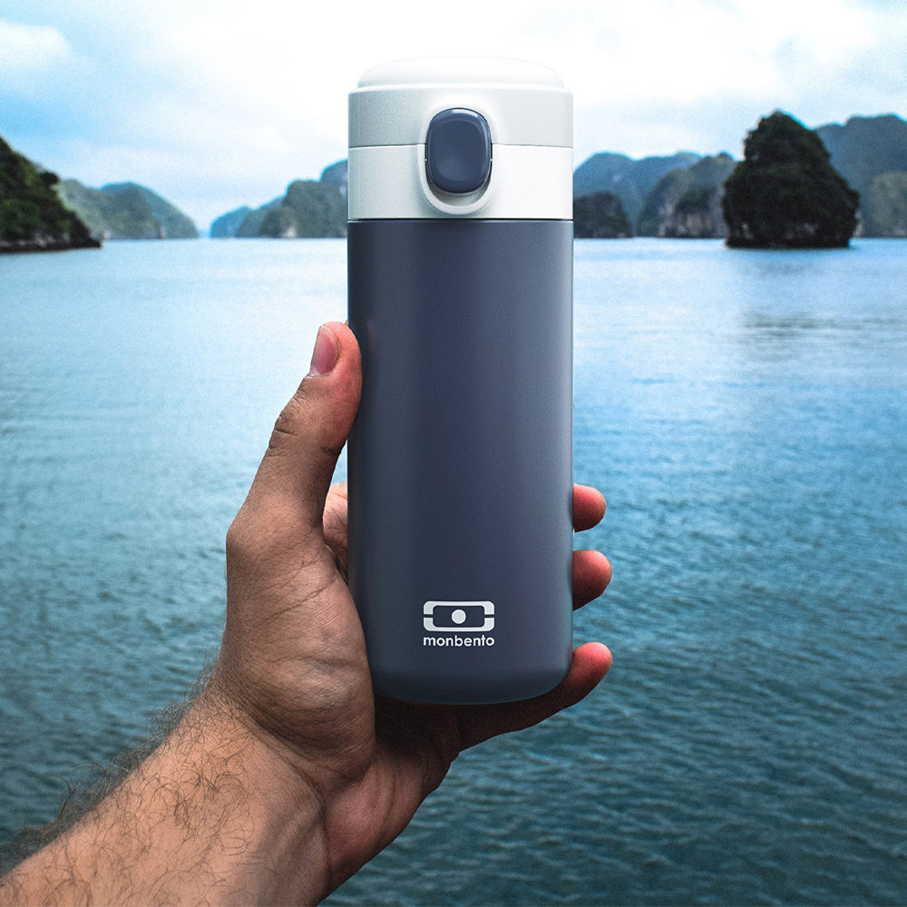 Monbento Mb Pop Insulated Bottle - Blue Infinity - Image 4