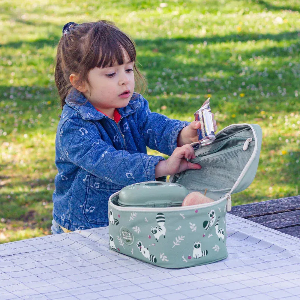 Monbento Mb Frosty Kids Insulated Lunch Bag - Raccoon - Image 4