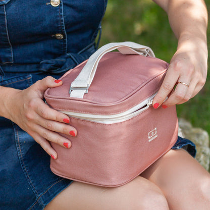 Monbento Arctic Insulated Cooler Lunch Bag - Pink Moka - Image 4