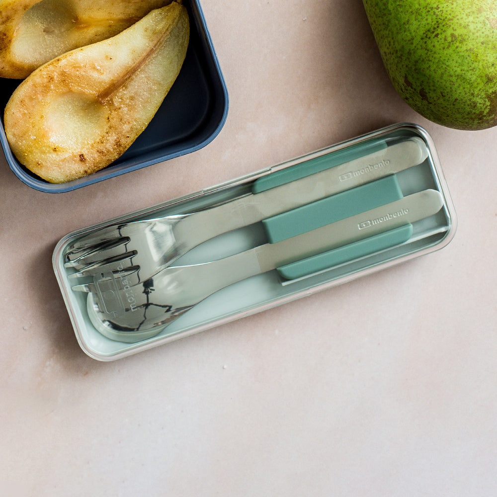 Monbento Mb Slim Box - Trio Knife - Green Natural - Image 2