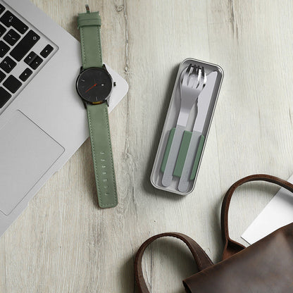 Monbento Mb Slim Box - Trio Knife - Green Natural - Image 4