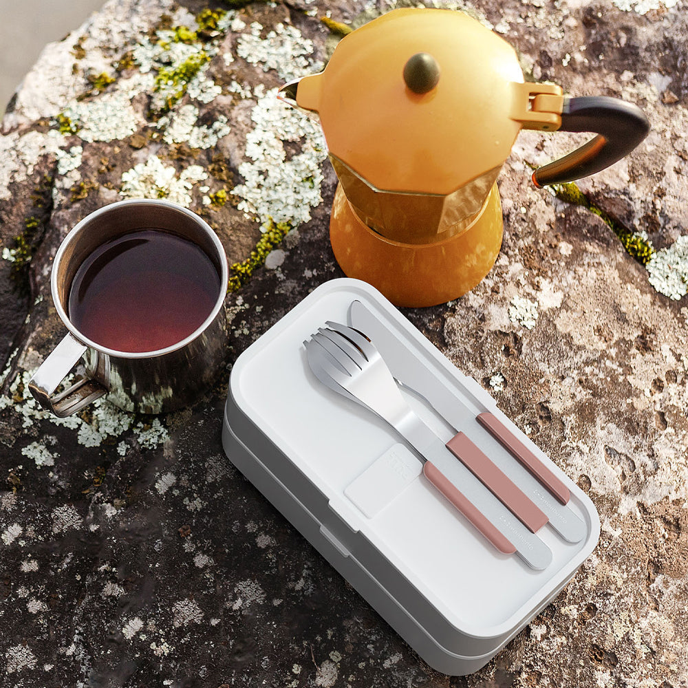 Monbento Mb Slim Box - Trio Knife - Rosa Moka - Image 2