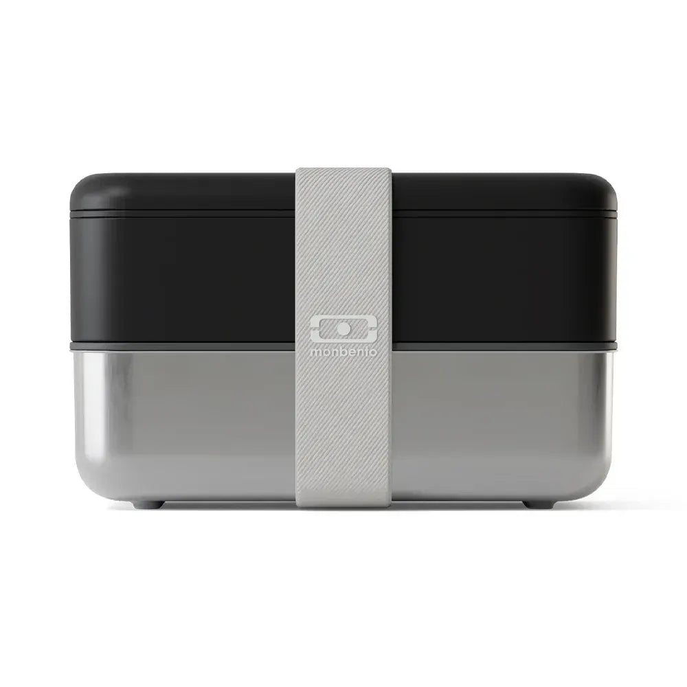 Monbento Mb Sense Original The Two-Tier Metal Food Container Sense Original - Black Oynx - Image 4