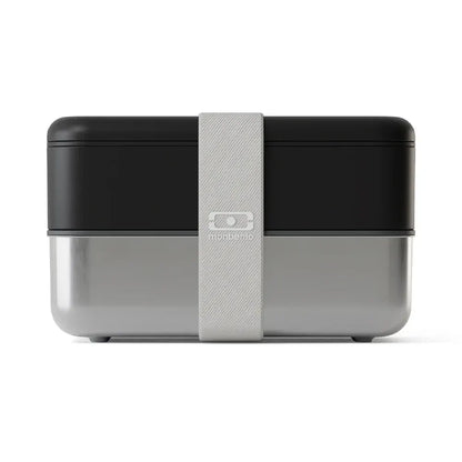 Monbento Mb Sense Original The Two-Tier Metal Food Container Sense Original - Black Oynx - Image 4