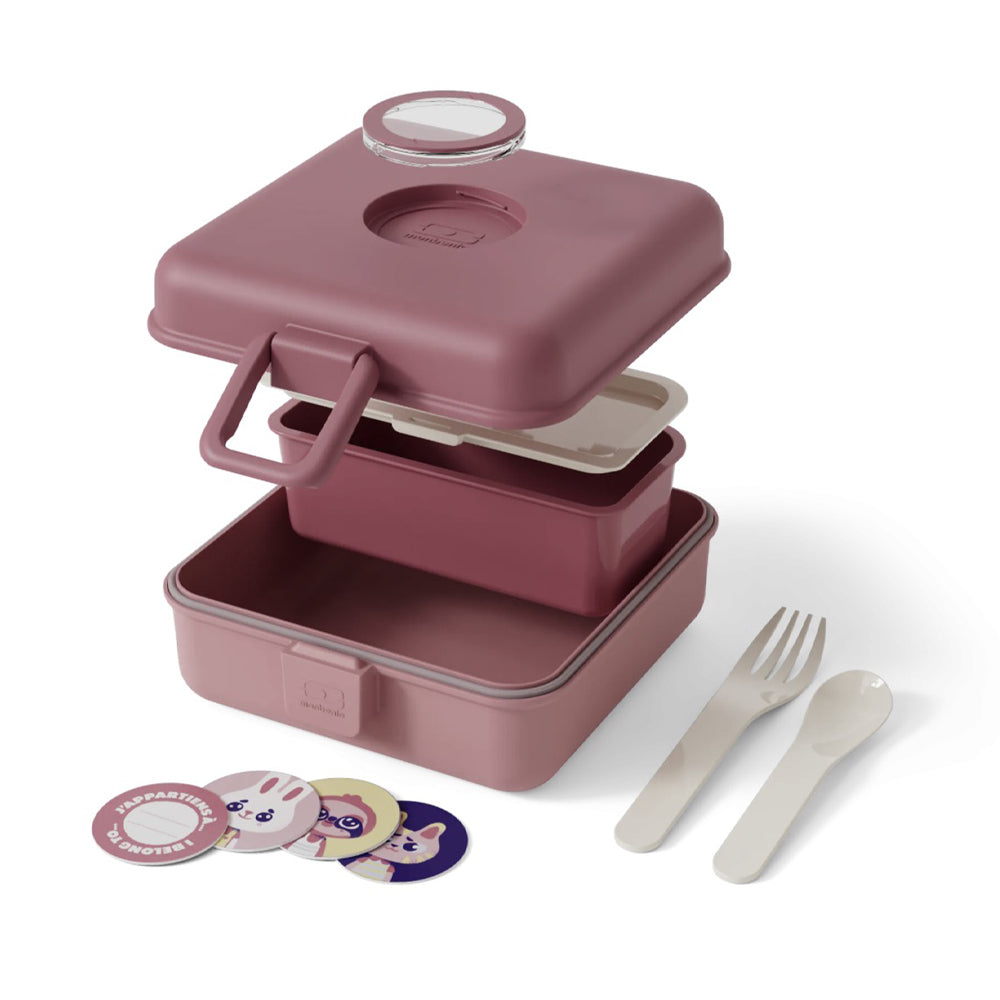 Monbento Mb Sandwich Lunch Box Snacky - Pink Blush - Image 2