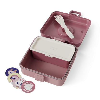 Monbento Mb Sandwich Lunch Box Snacky - Pink Blush - Image 3