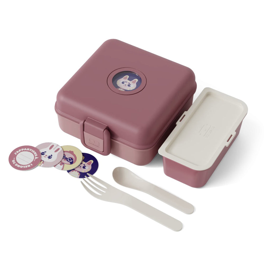 Monbento Mb Sandwich Lunch Box Snacky - Pink Blush - Image 4