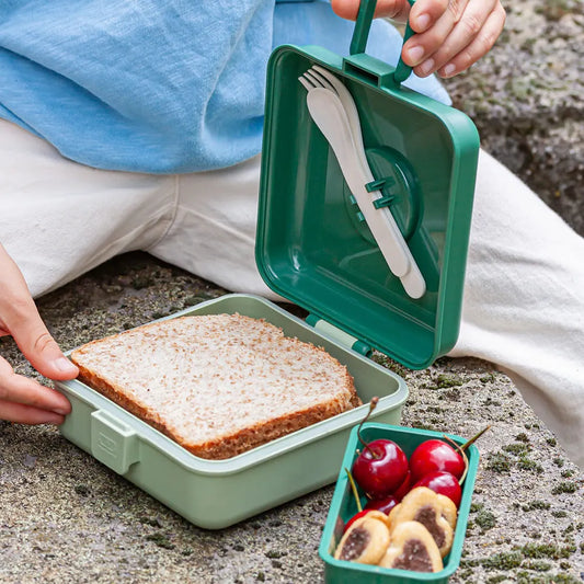 Monbento Mb Sandwich Lunch Box Snacky - Green Forest - Image 2