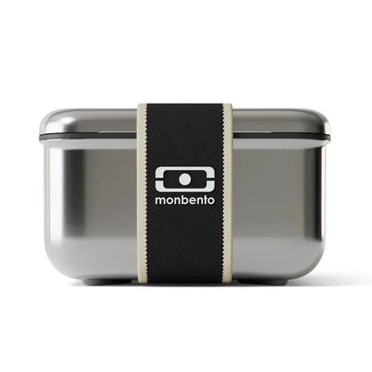 Monbento Mb Sense L The microwave-Safe Metal Lunch Box - Black Onyx - Image 5