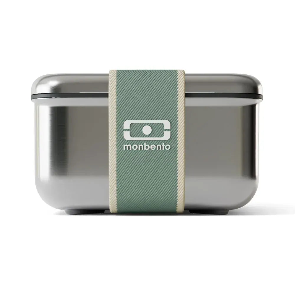 Monbento Mb Sense L The Microwave-Safe Metal Lunch Box - Natural Green - Image 5