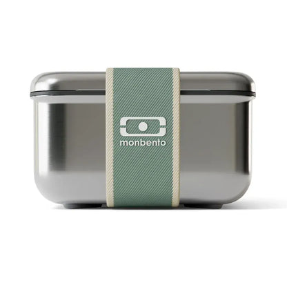Monbento Mb Sense L The Microwave-Safe Metal Lunch Box - Natural Green - Image 5