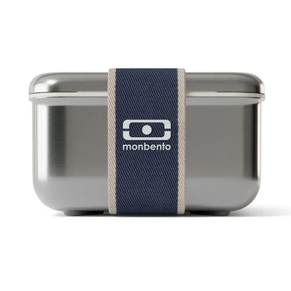 Monbento Mb Sense L The Microwave-Safe Metal Lunch Box - Natural Blue - Image 4