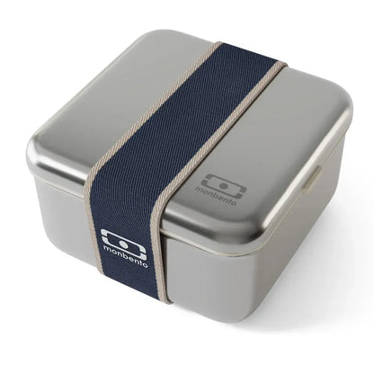 Monbento Mb Sense L The Microwave-Safe Metal Lunch Box - Natural Blue - Image 5