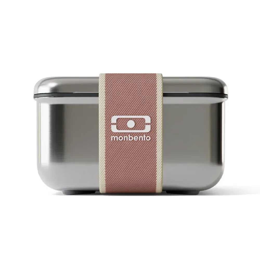 Monbento Mb Sense L The Microwave-Safe Metal Lunch Box - Pink Moka - Image 5