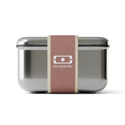 Monbento Mb Sense L The Microwave-Safe Metal Lunch Box - Pink Moka - Image 5